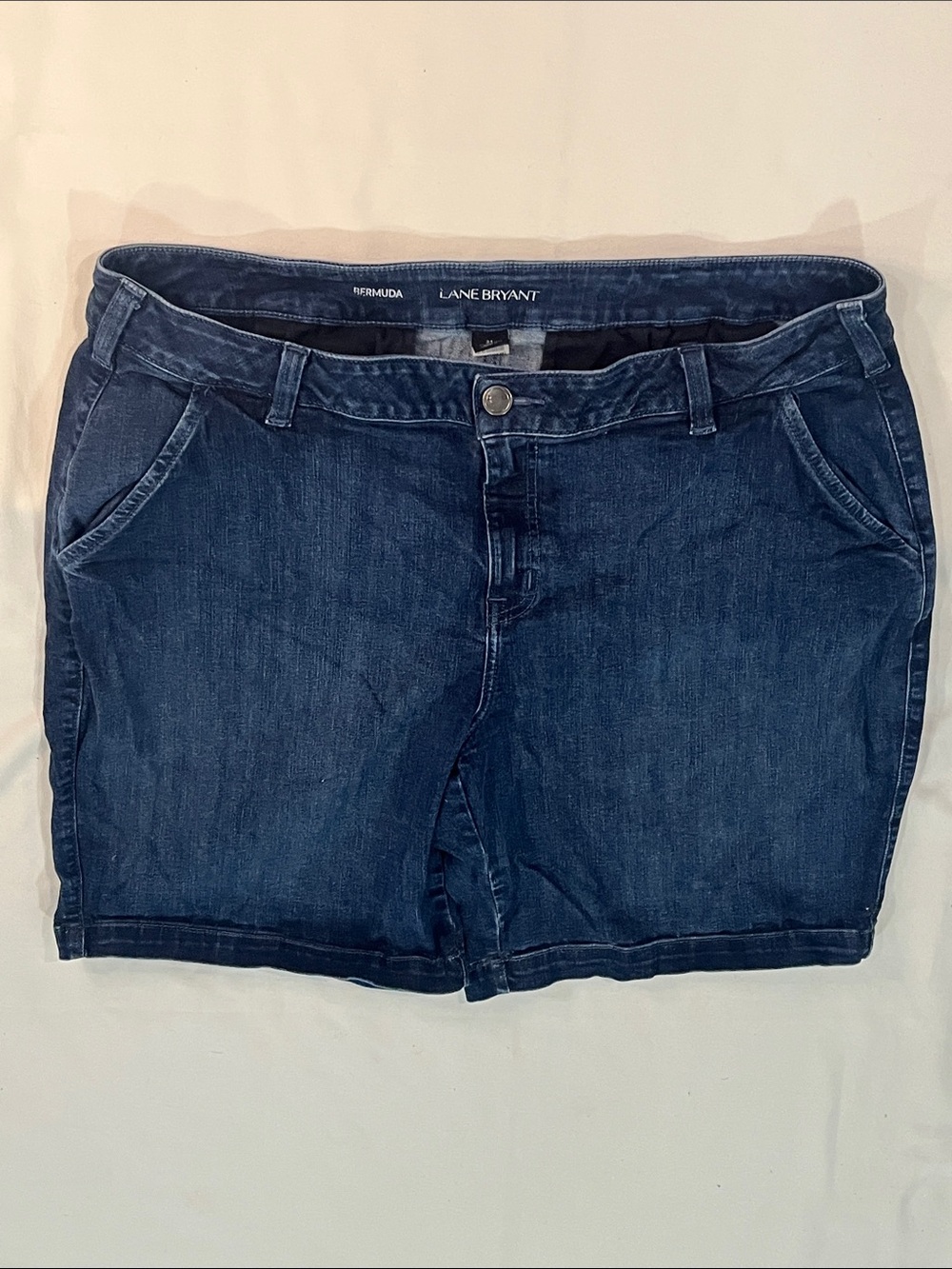 Lane Bryant Indigo Denim Bermuda Shorts